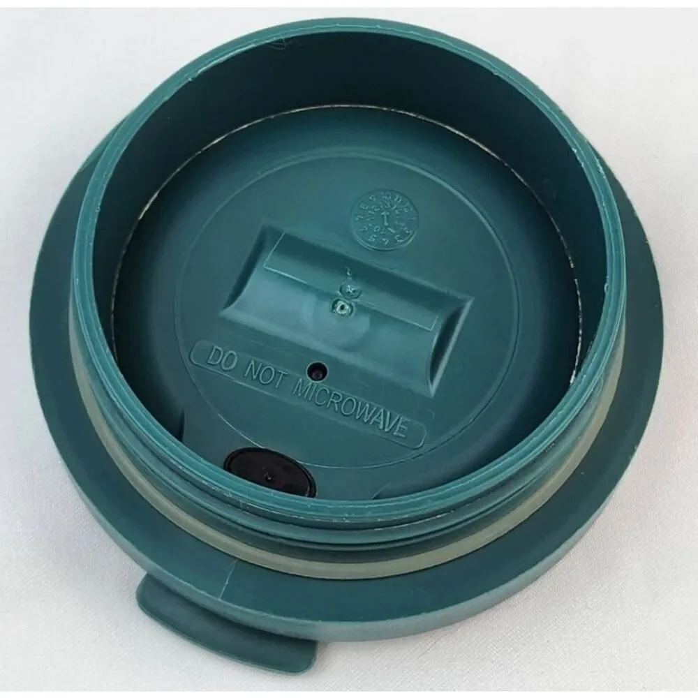 ☕️Starbucks 2012 Blue & Green Watercolor 16oz Travel Tumbler